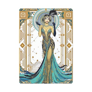 Art Deco Poker Cards - Vintage Playing Cards, Gamers Gift, Collectible Card Deck, Poker Night Essentials, Elegant Gaming Accessories