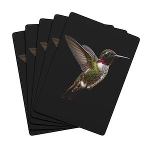 Hummingbird Poker Cards, Unique Deck of Cards for Card Game Night, Bird Lover Gift, Playing Cards for Poker Enthusiasts, Fun Card Games for