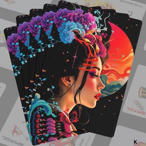 Ukiyo-e Art Poker Cards: Japanese Geisha Design Playing Card Set