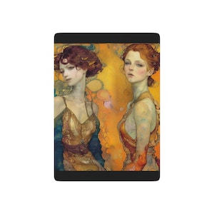 Baraja de cartas de póker estilo art déco vintage, elegante y coleccionable para una noche de juegos, regalo perfecto para los amantes del póker, única.