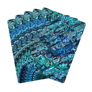 Baraja elegante, baraja inspirada en abulón, suministros para una noche de juego de póquer, diseño de paua de Nueva Zelanda, juego de cartas único