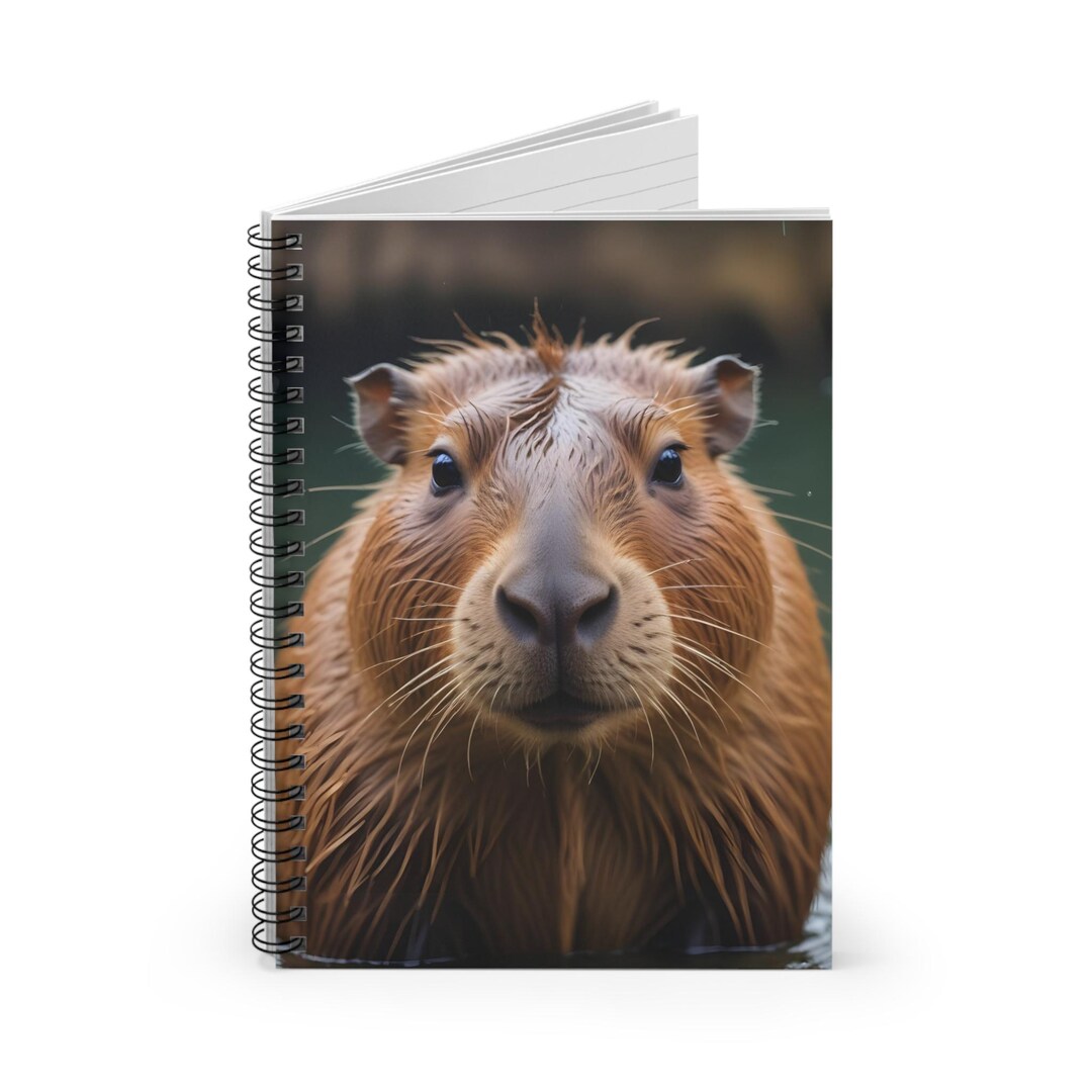 Capybara Notebook: Spiral Journal for Animal Lovers - Etsy