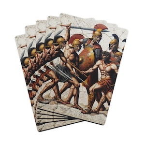 Cartas de pôquer de ladrilho romano vintage - cartas de baralho exclusivas para entusiastas de jogos de cartas, suprimentos para noite de pôquer, itens essenciais para noite de jogos, presente para