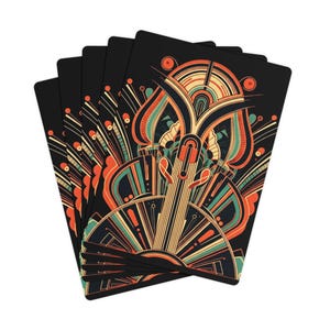 Hecho en el Reino Unido: cartas de póker decorativas, baraja vintage, naipes retro, decoración para una noche de casino, regalo para aficionados al póker.