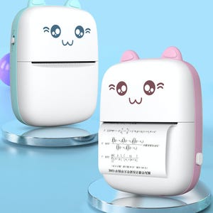 Mini Bluetooth Thermal Printer: Inkless Photo & Label Printing