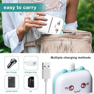 Mini Bluetooth Thermal Printer: Inkless Photo & Label Printing afbeelding 5