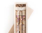 Organic & All Natural Floral Bath Salt Test Tubes. (Bestow Bath Affirmations) Christmas Gift, Self Care, Hostess, Eco, Spa, Luxury gift