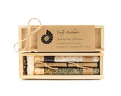 Organic & All Natural Herbal Bath Salt Test Tubes. (Assorted Bath Affirmations) Wedding, Hostess, Maid of honor, Eco, Spa, Luxury gift