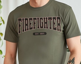 Custom Fireman Shirt | Firefighter Graduation Gift | Fireman Gift | Firefighter