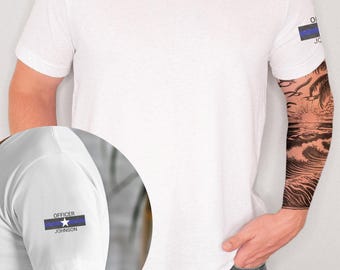 Camiseta de oficial de policía personalizada / Camiseta con apellido / Regalo de graduación de la academia de policía / Graduación de oficial de policía / Regalo de oficial de policía
