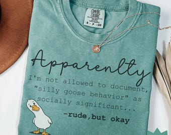 BCBA Comfort Colors Shirt, Board Certified Behavior Analyst Shirt, Silly Goose Shirt, Funny Tshirt, SPED Shirt
