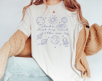 Personalized First Trip Around the Sun Birthday Tshirt | First Birthday Tee for Mom | Outer Space Birthday | First Trip Around the Sun Theme