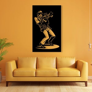 Saxophonist Metal Wall Art, Metal Wall Art, Minimalist Line Art, Metal Sign, Music Lover Gift, Gift for Musician, Musicians Wall Art