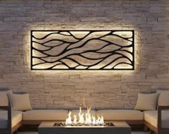 Abstract Metal Wall Art: Modern Sculpture, Entryway Decor