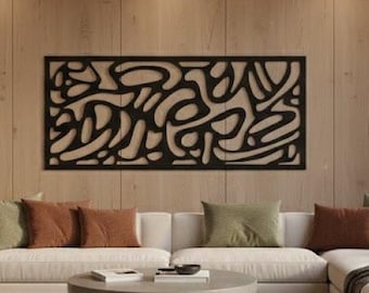 Abstract Metal Wall Art: Modern Home Sculpture