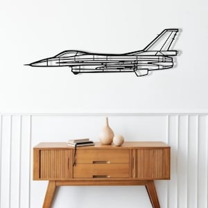 Metal Fighter Jet Wall Art: Military Aircraft Decor