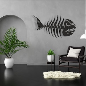 Metal Fish Wall Decor, Fish Wall Art, Metal Fish Decor, Metal Wall Art, Fish Wall Art, Bathroom Wall Decor, Fish Wall Hanging, Kitchen Decor