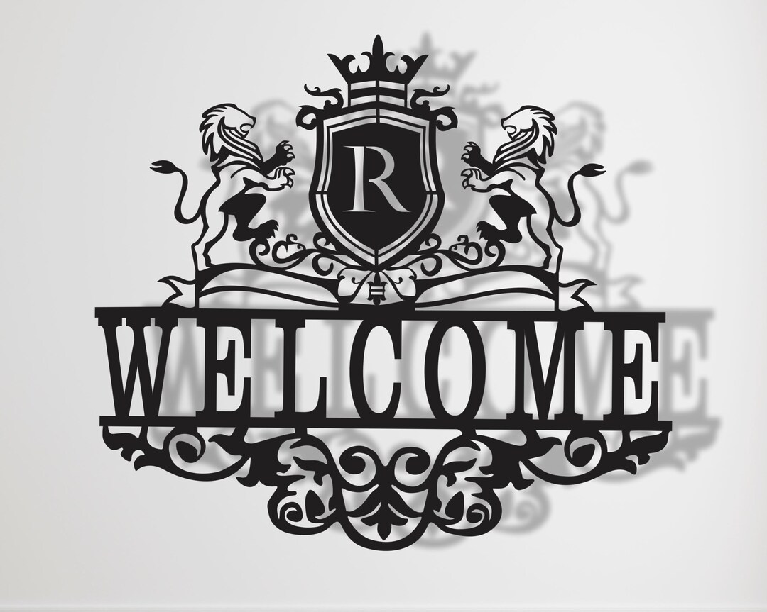 Custom Metal Welcome Sign: 3D Porch Decor, House Number Plaque - Etsy