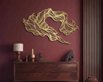Abstract Metal Wall Art: Modern Sculpture, Entryway Decor