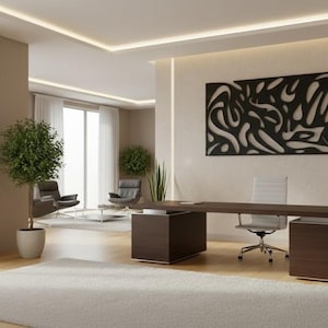 Abstract Metal Wall Art: Modern Sculpture, Entryway Decor - Etsy