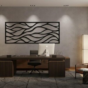 Abstract Metal Wall Art: Modern Sculpture, Entryway Decor - Etsy