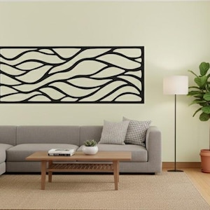 Abstract Metal Wall Art: Modern Sculpture, Entryway Decor - Etsy
