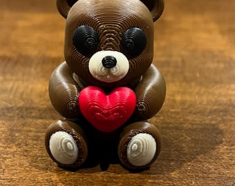 Oso de San Valentín articulado impreso en 3D