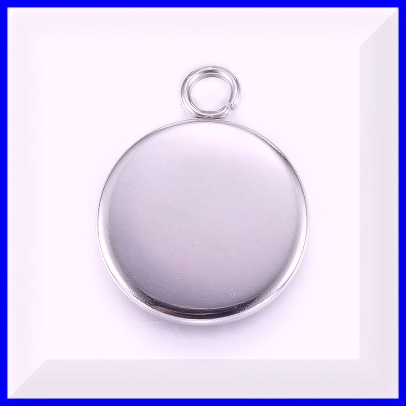 Rainbow handmade 8 mm glass and steel pendant aesthetic glass pendant Fused mini Dichroic glass Necklace