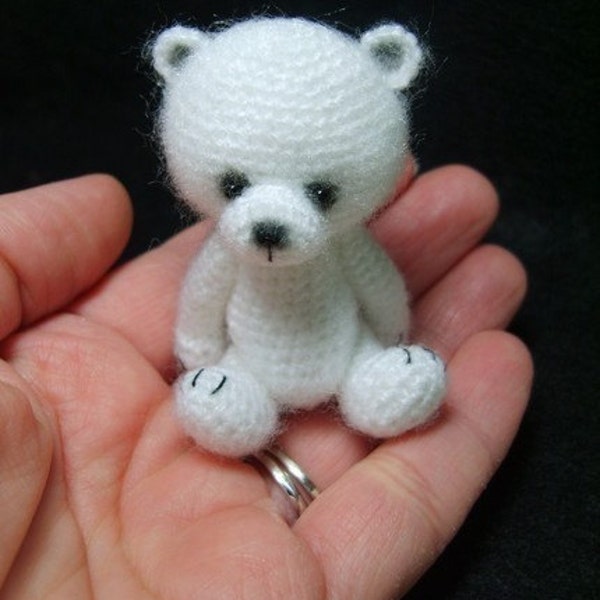 Miniature Thread Crochet Teddy Bear Pattern PDF by Stefanie Devlin TheTinyToyBox