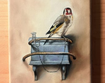 Pintura original do Pintassilgo
