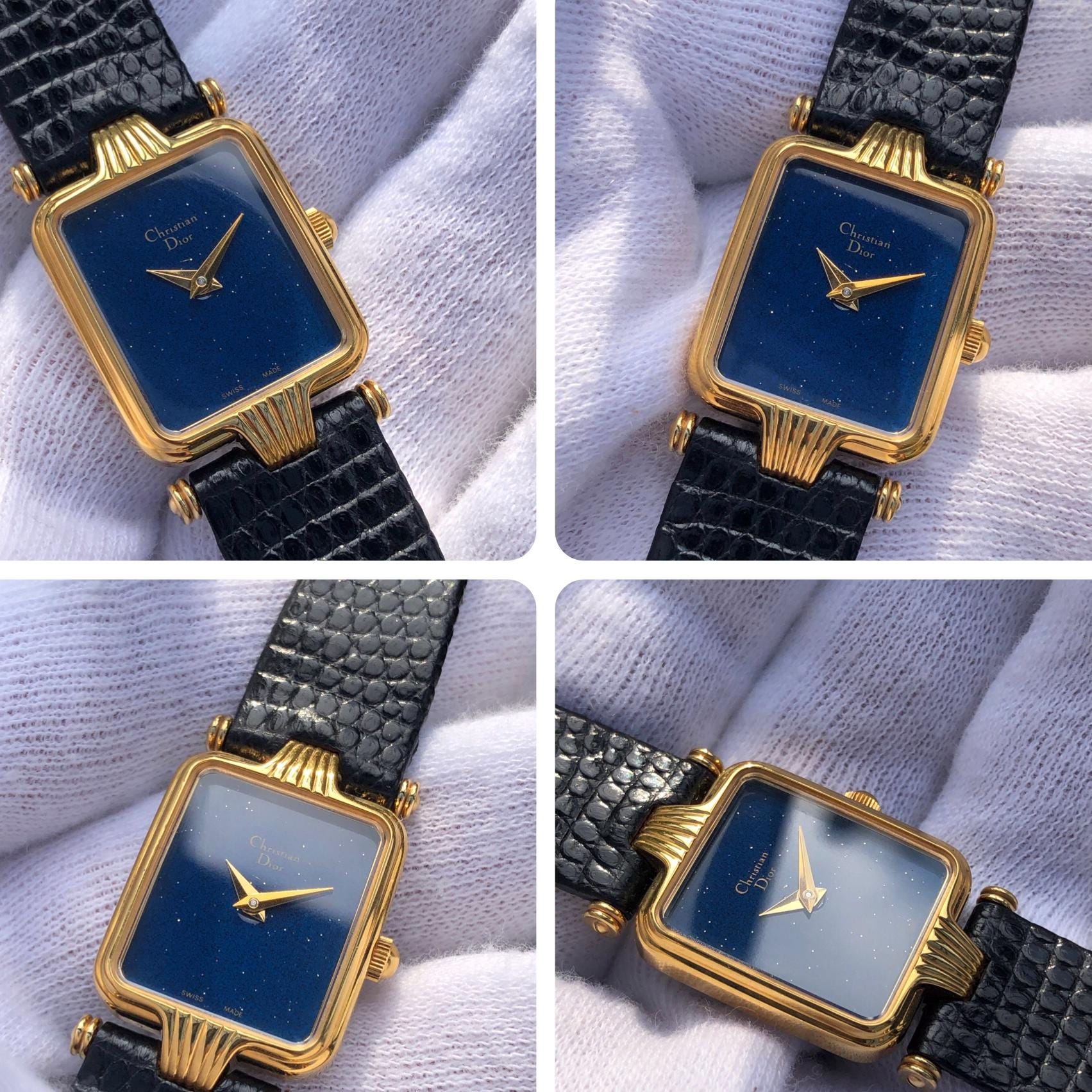 Vintage Christian Dior Starry Sky Watch: Gold Plated  display picture 1