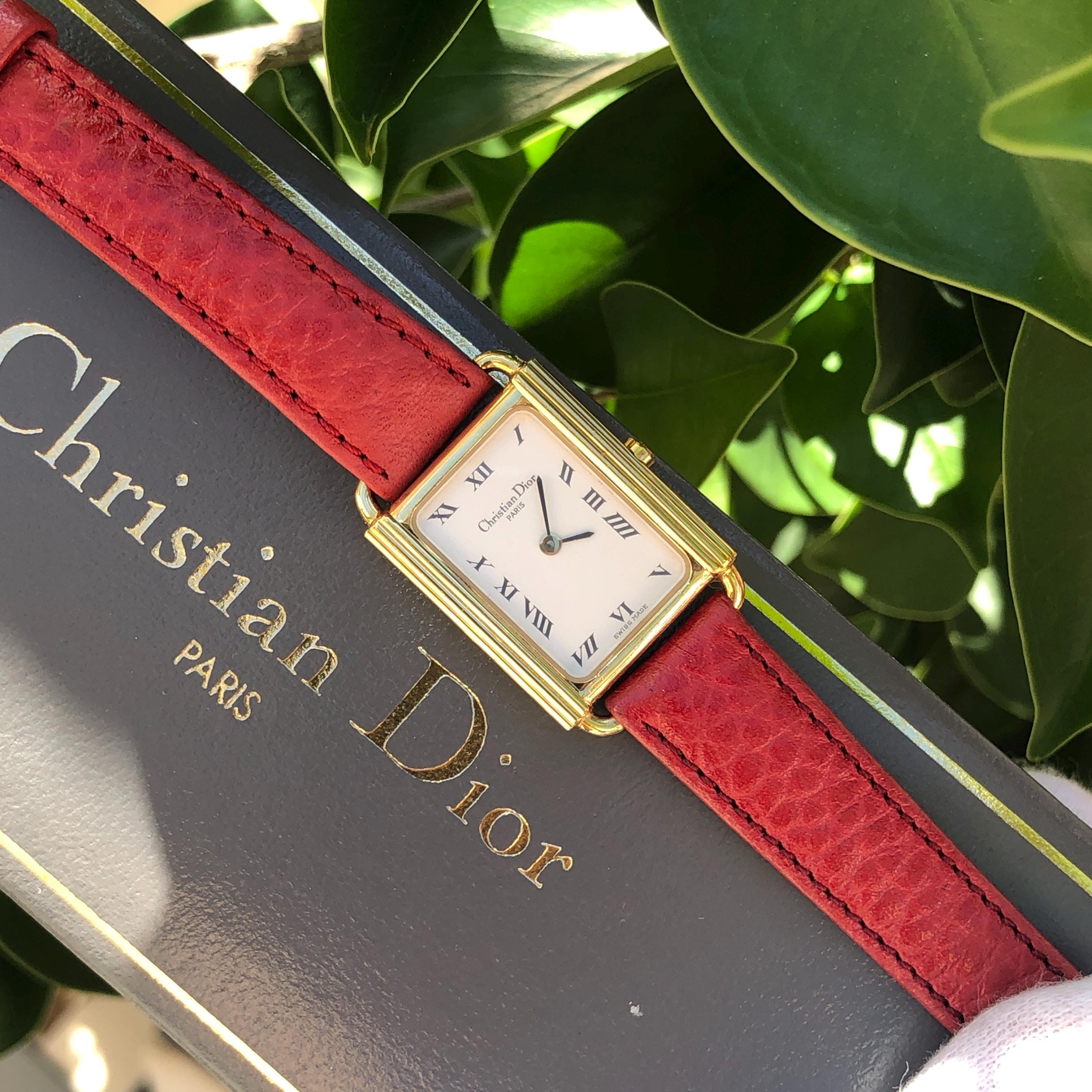 Christian Dior Watch Leather Strap - Etsy