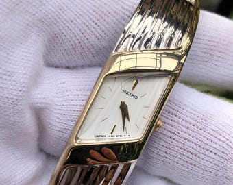 ヴィンテージ セイコー バングルウォッチ - シルバーブレスレット