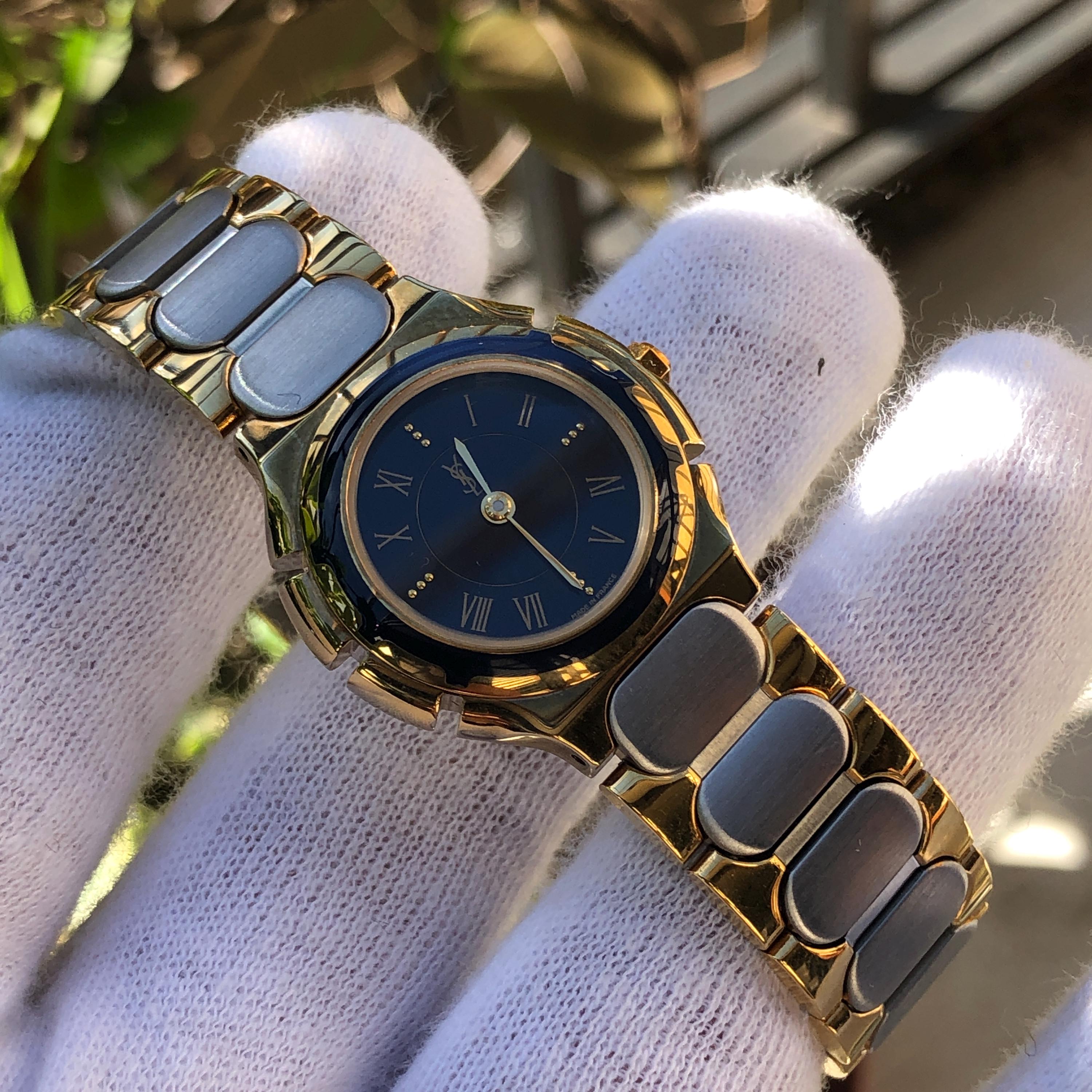 RESERVED Rare Beautiful Vintage YSL Yves Saint Laurent BLUE