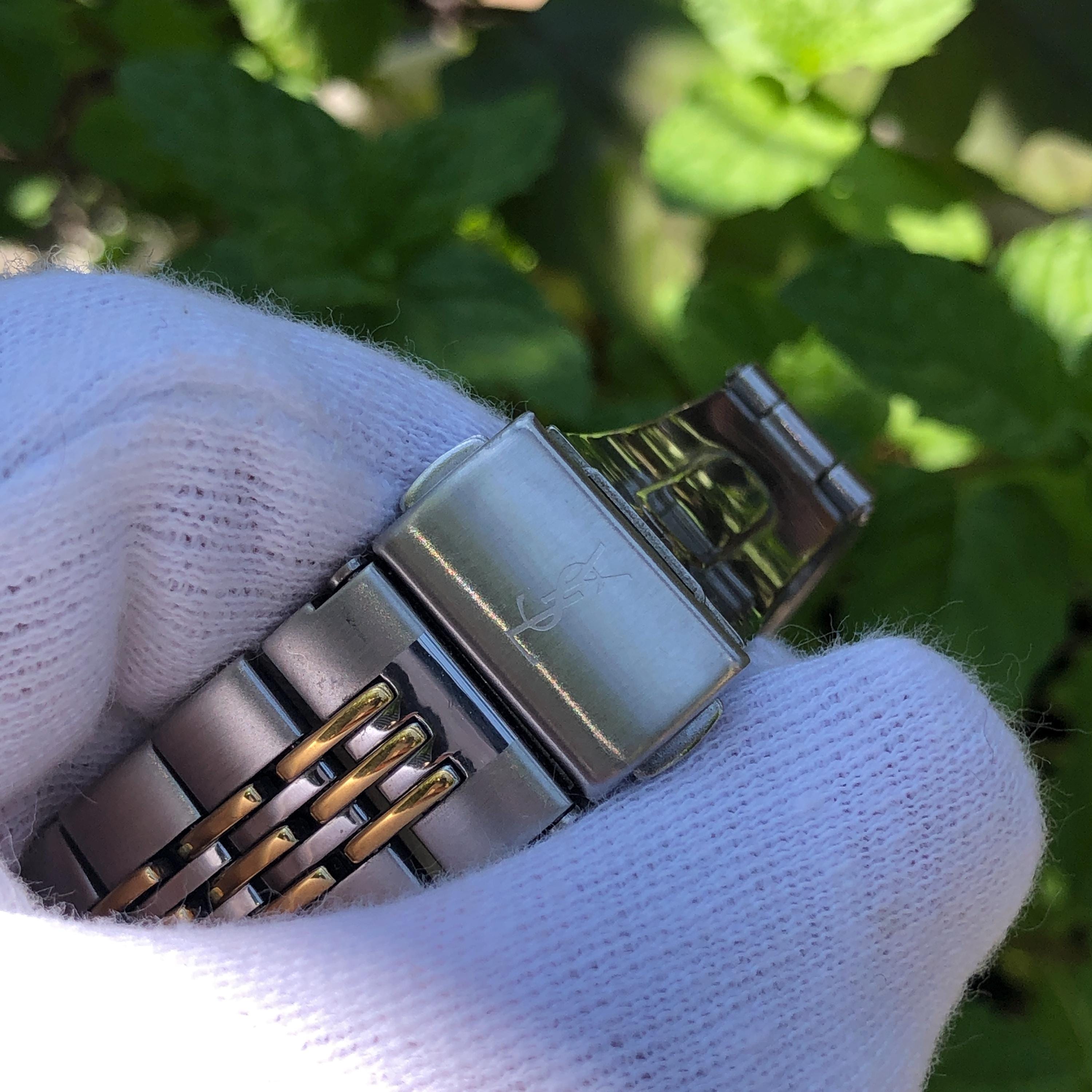 Reserved Rare Vintage YSL Yves Saint Laurent Watch: Blue 