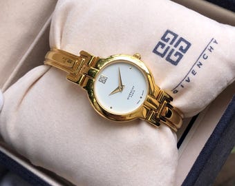 Vintage Anne Klein 753 Bezel Goldtone Mother of Pearl Swiss  display picture 3
