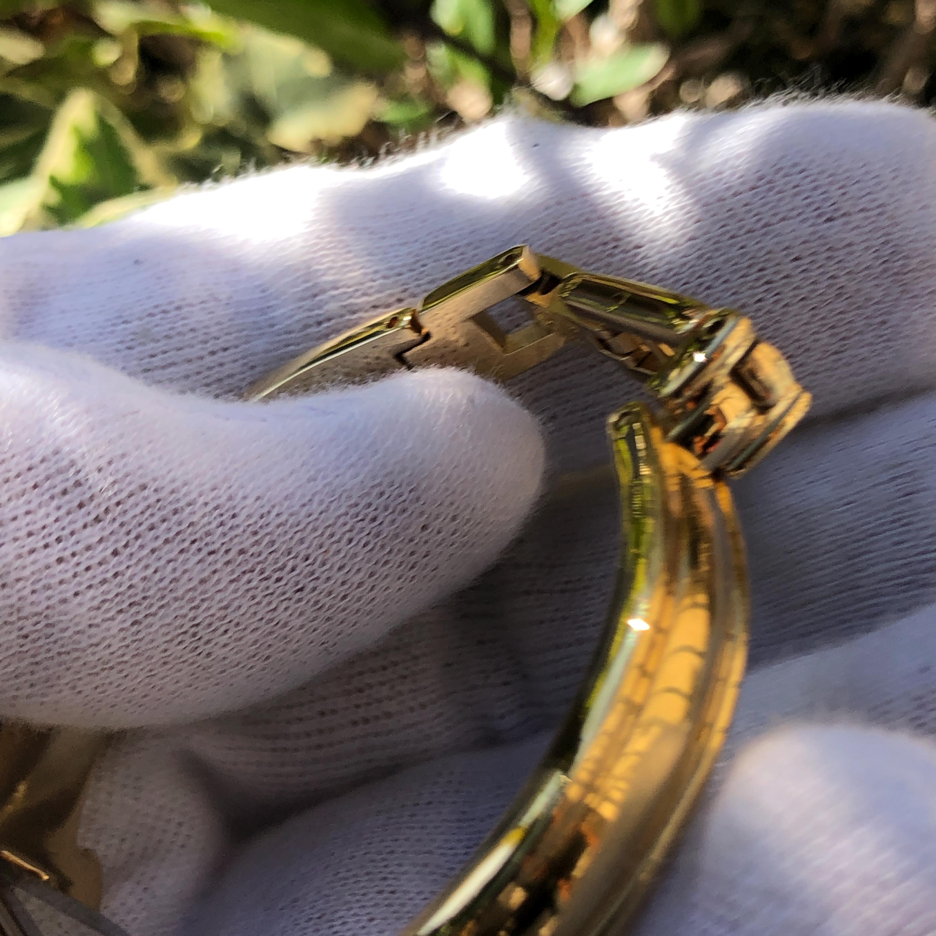Rare Vintage GIVENCHY Swiss Made Watch: Diamond Gold Plated