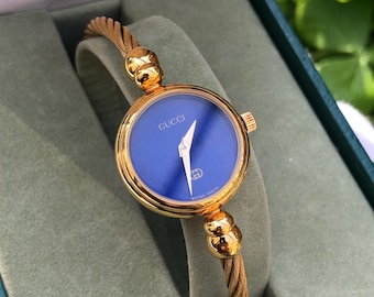 ヴィンテージ GUCCI 2700 2.L ブラック ダイヤル ゴールド QZ