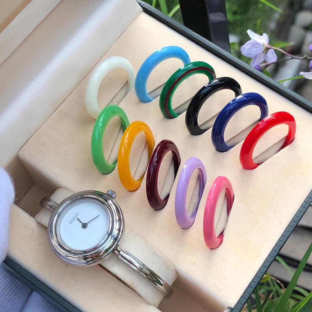 希少なヴィンテージ グッチ チェンジベゼル 12ベゼルセットタイプ
