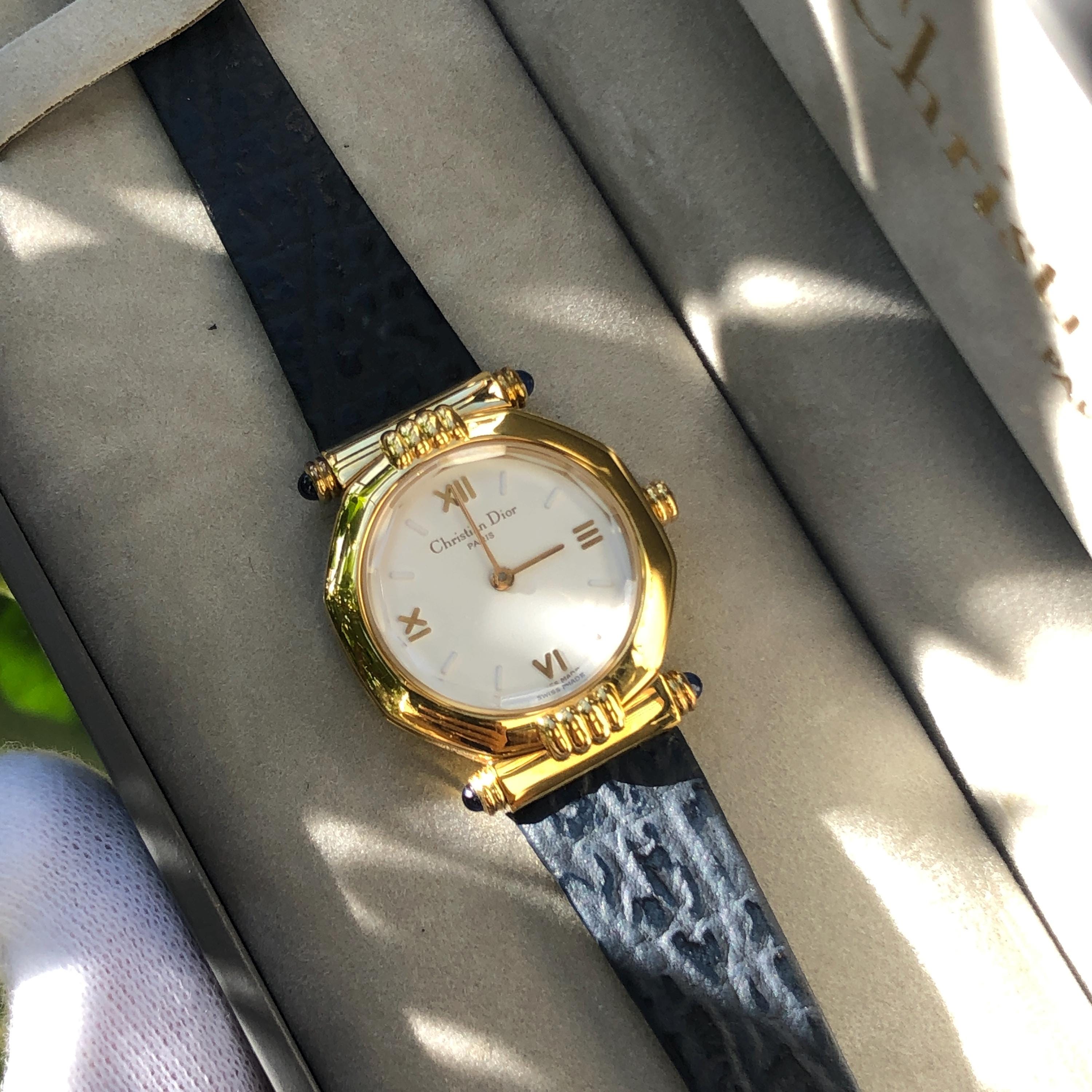 【送料無料】Christian Dior オクタゴン　ゴールド Christian Dior ディオール オクタゴン ウォッチ 腕時計