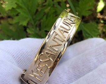 80s イヴ・サンローラン YSL gold l bangle SOLD** Yves Saint Laurent Gold Bangle Watch