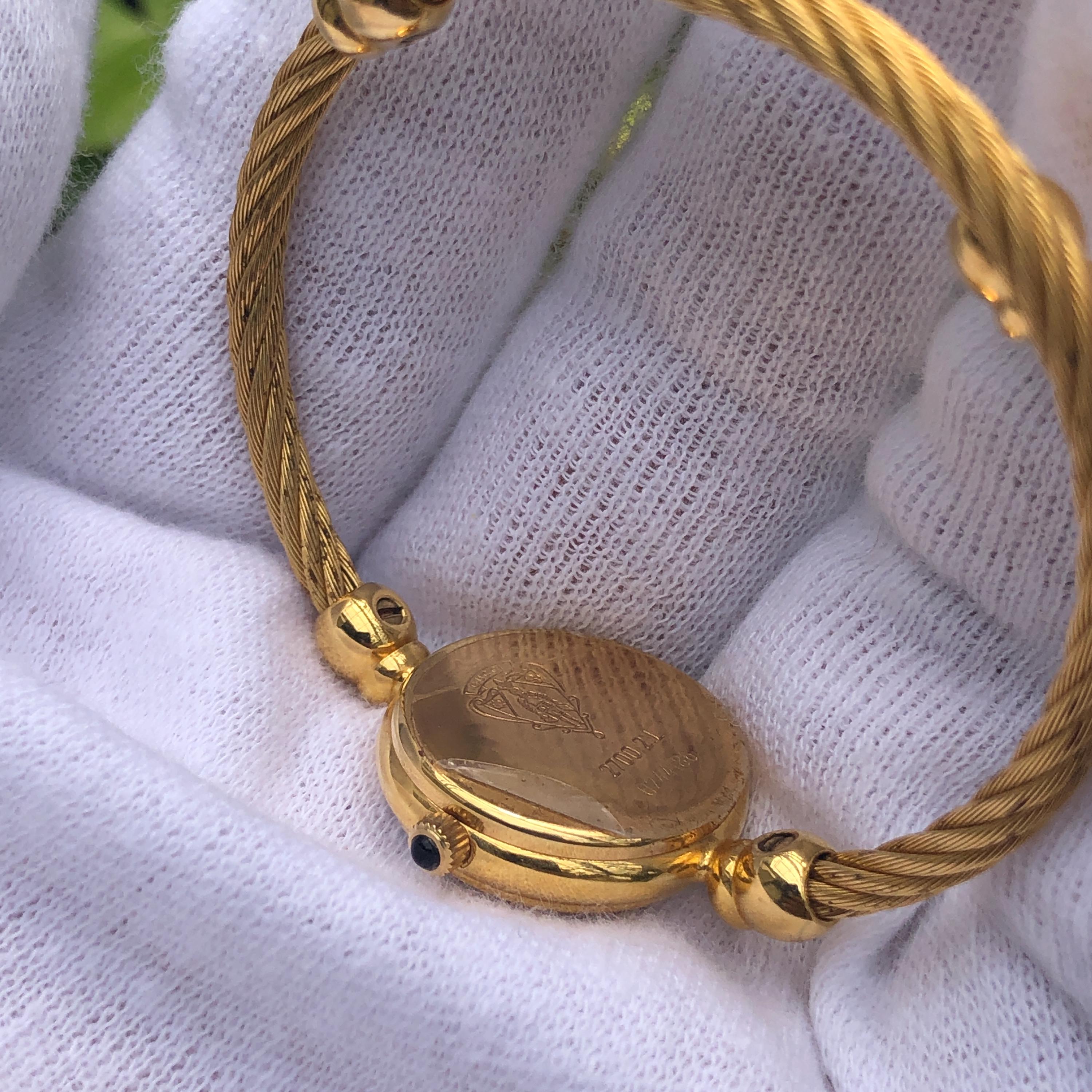 RARE VINTAGE GUCCI 2700.2.L Series Flexible Twisted Bangle Type