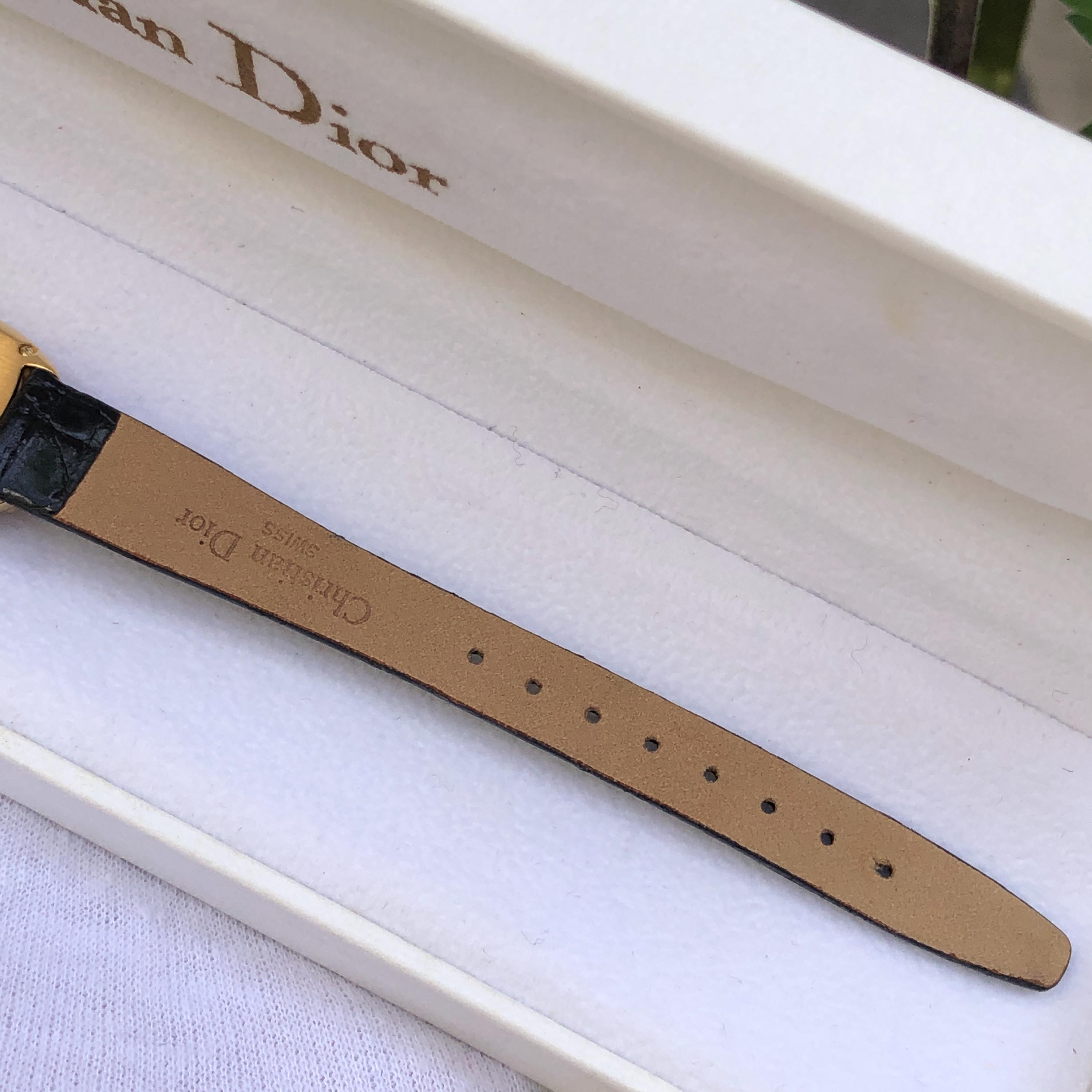 Vintage Christian Dior Baignoire Watch: 20 Micron Gold Plated