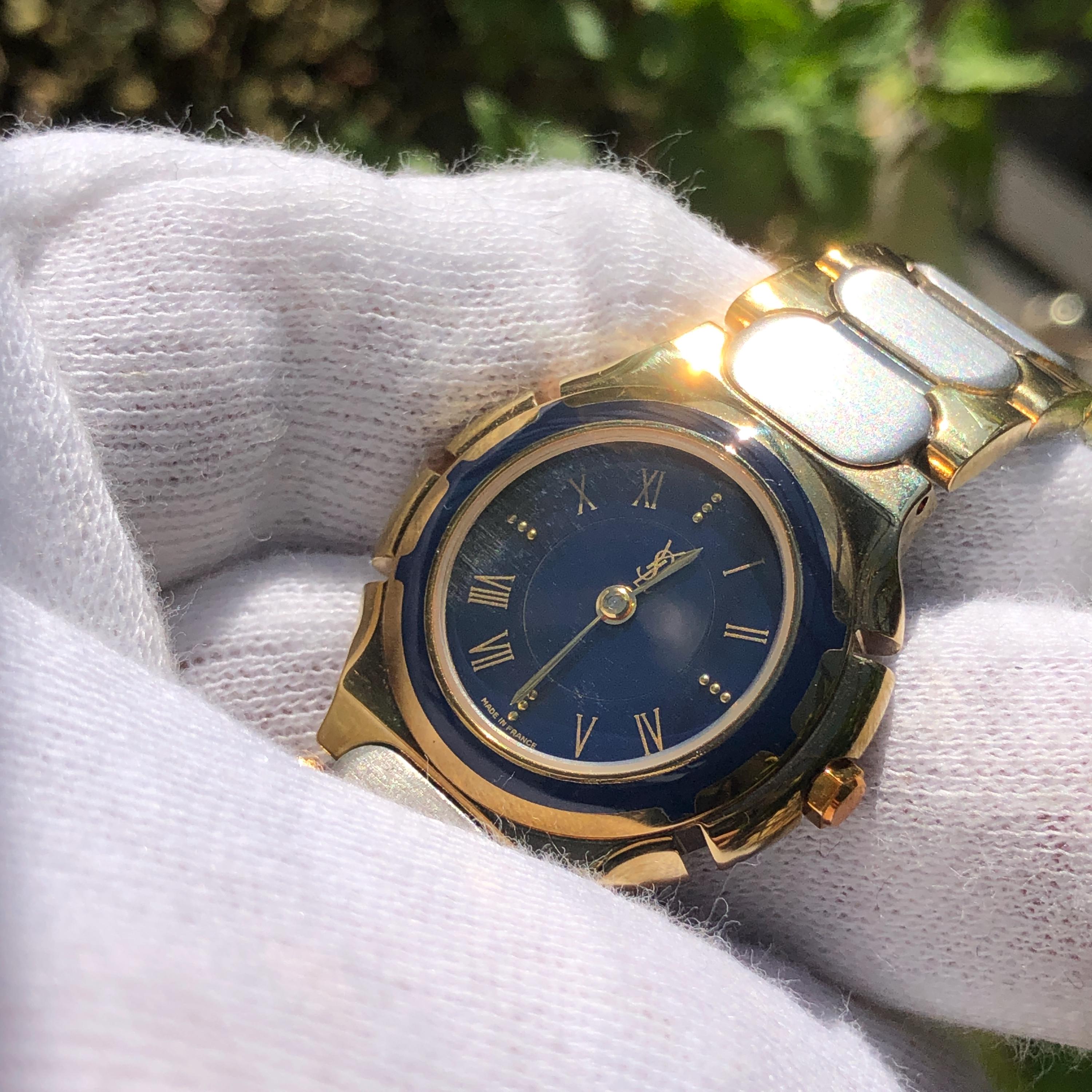 RESERVED Rare Beautiful Vintage YSL Yves Saint Laurent BLUE