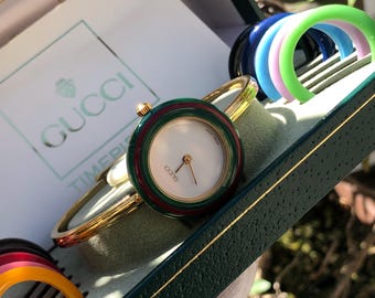 GUCCI アクセサリー チェンジベゼル 6色 バングルウォッチ