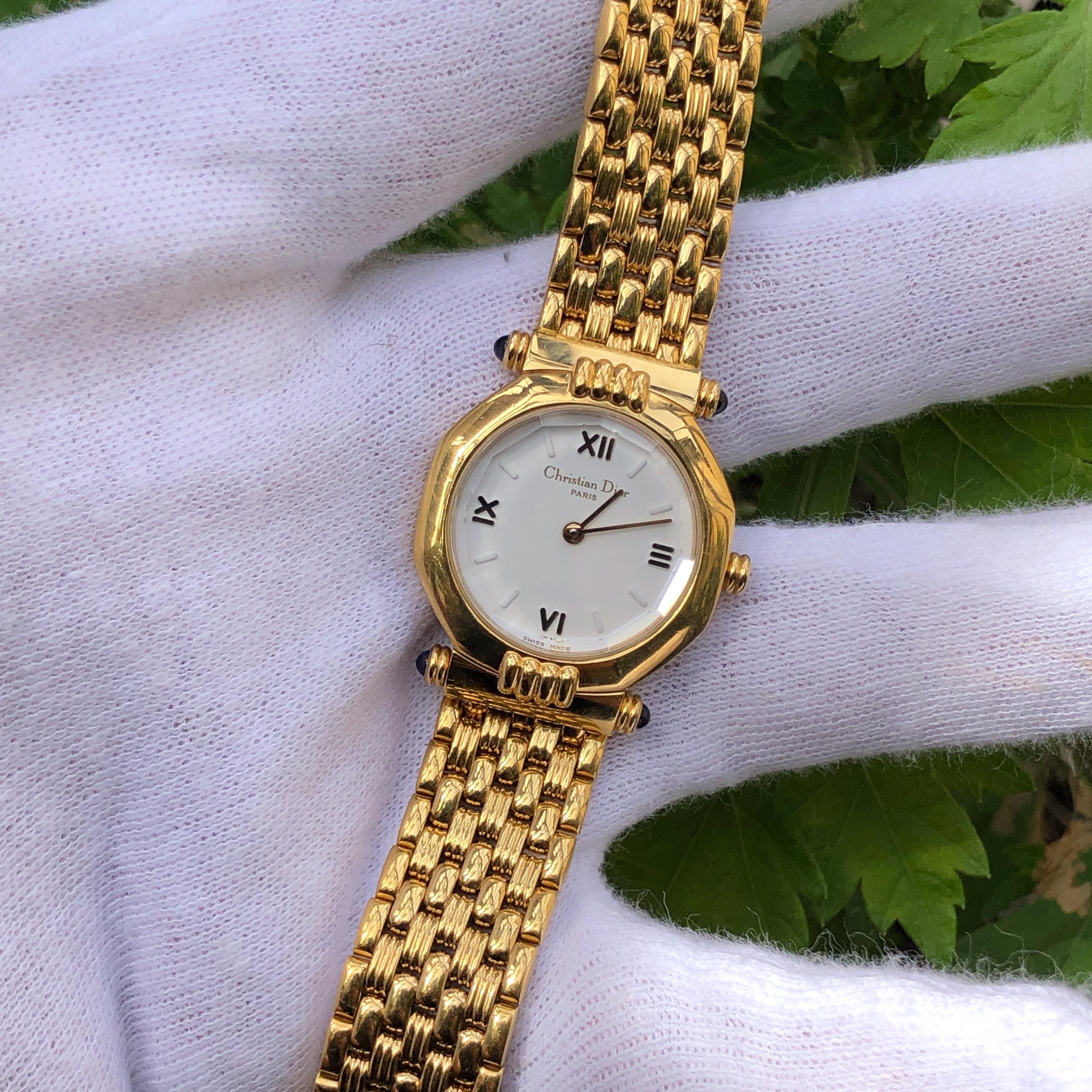 Christian Dior ゴールド バングル Dior Code Bangle Gold-Finish Metal and White Lacquer | DIOR
