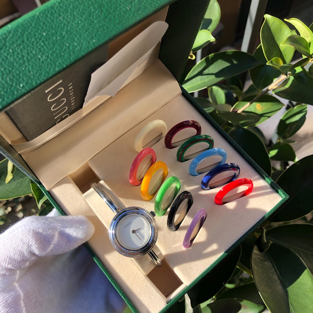 Vintage Gucci Change Bezel 12 Bezel Set Model 11/12.2L  display picture 1