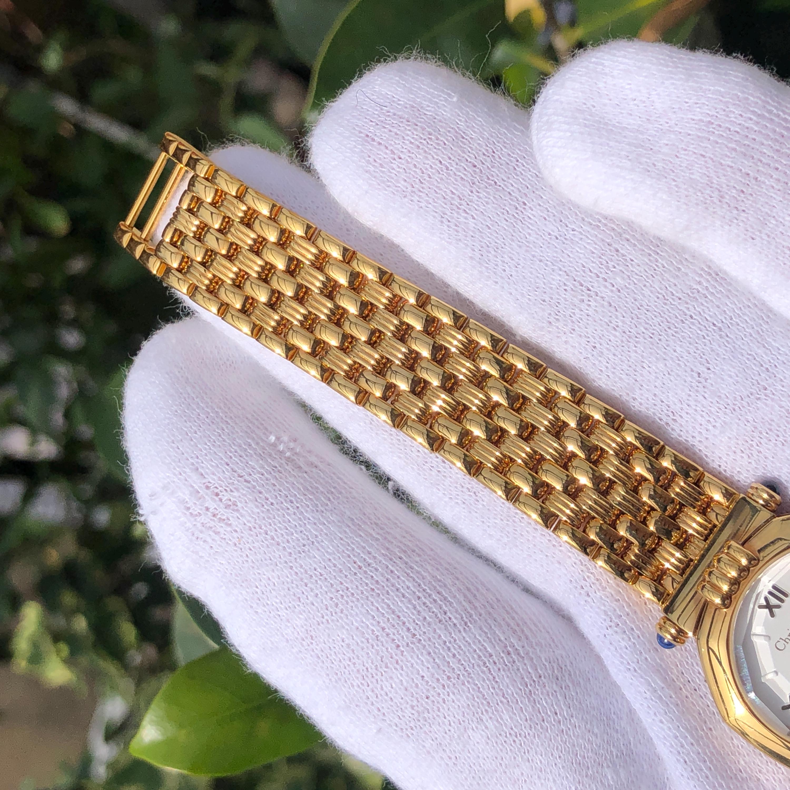 Vintage Christian Dior Octagon Gold Plated Ladies Watch With Box