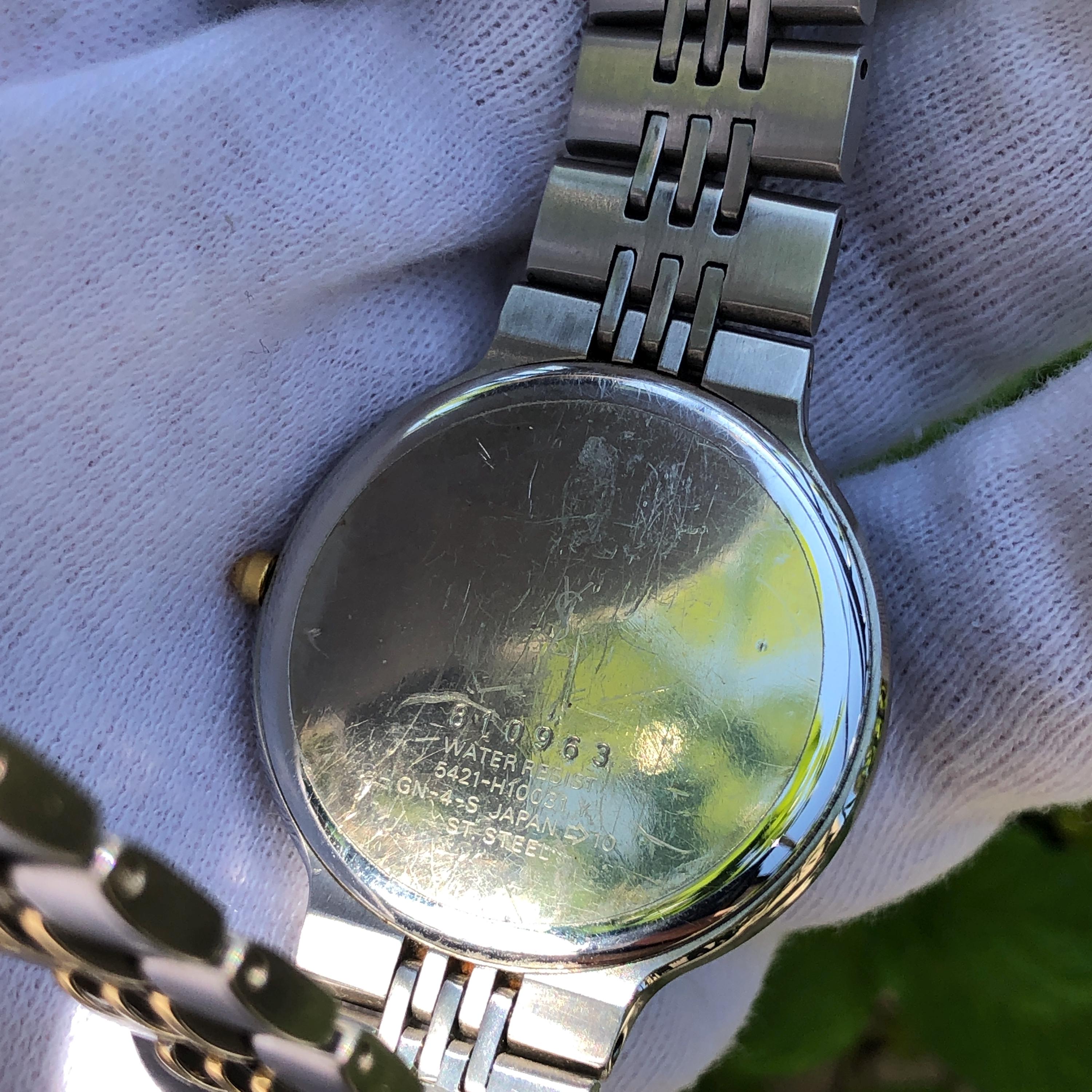 Reserved Rare Vintage YSL Yves Saint Laurent Watch: Blue Dial