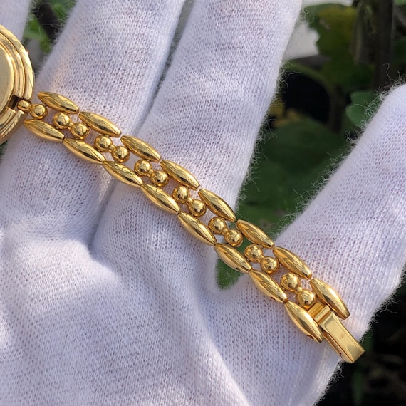 【GUCCI】グッチ　チェンジベゼル　ゴールドウォッチ　ブレスレットヴィンテージ 希少なヴィンテージグッチ、チェンジベゼル、11/12 GGダイヤルモデル